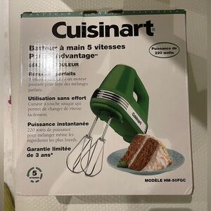 Cuisinart- 5 speed hand mixer- never opened